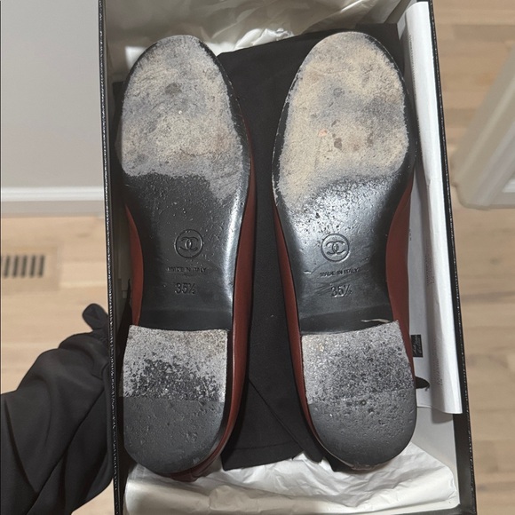 Chanel Brown Calfskin Ballerinas - Picture 9 of 10